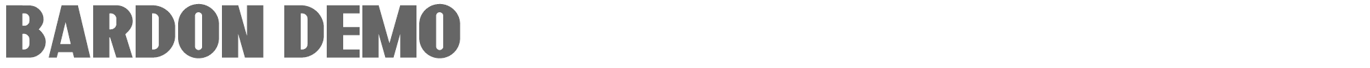 Sample characters Bardon Font